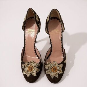 Moschino Cheap and Chic Brown Suede Shoes